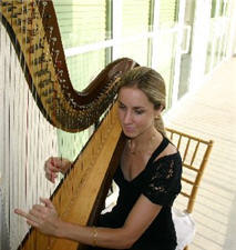 Our lovely Harpist for the Event